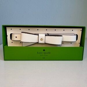 Kate Spade Cream Bow Belt